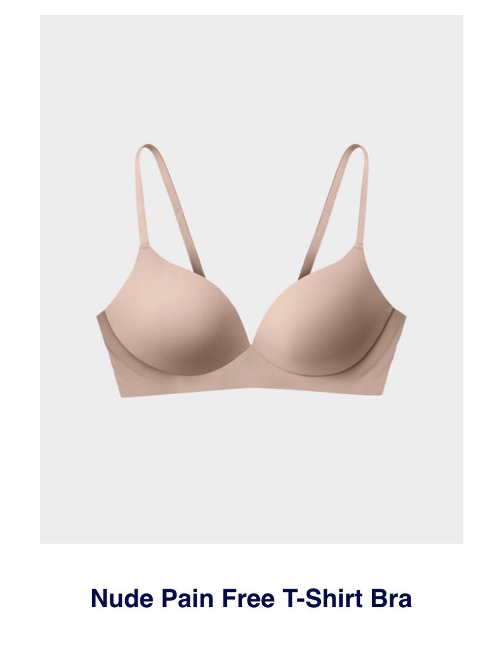 EBY Nude Pain Free T-Shirt Bra - Comfortable Everyday Support